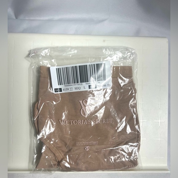 Victoria’s Secret Stretch Cotton High-Leg Brief Panty Tan Color Size L - Picture 5 of 10